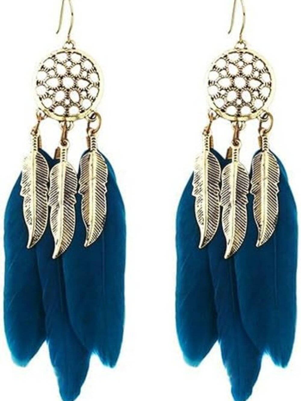 NEW Bohemian Dream Catcher Feather Earrings Bohemian Western Boho Trendy